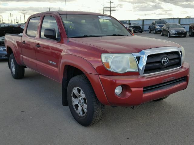 5TEMU52N56Z228533 - 2006 TOYOTA TACOMA DOU RED photo 1