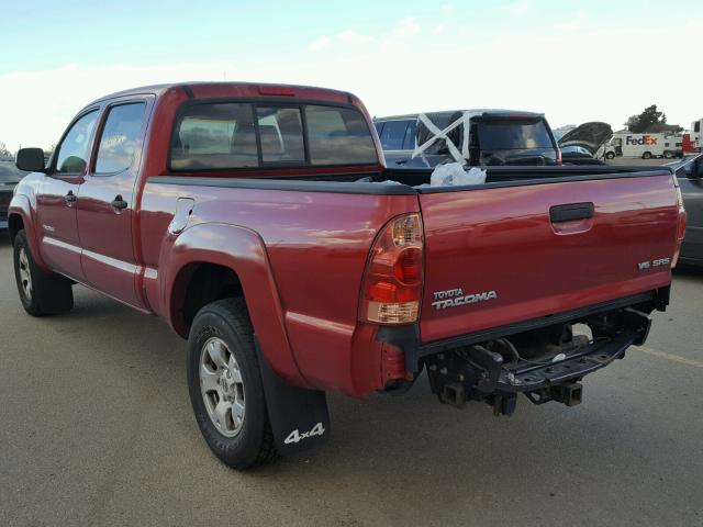 5TEMU52N56Z228533 - 2006 TOYOTA TACOMA DOU RED photo 3