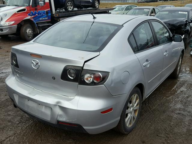 JM1BK12F371711013 - 2007 MAZDA 3 I SILVER photo 4