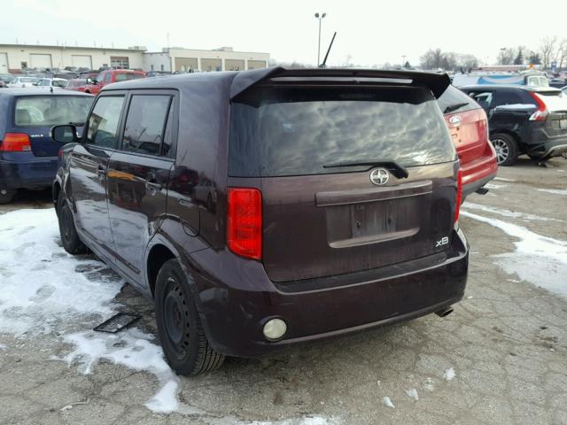 JTLKE50E881053378 - 2008 TOYOTA SCION XB 栗色 照片 3