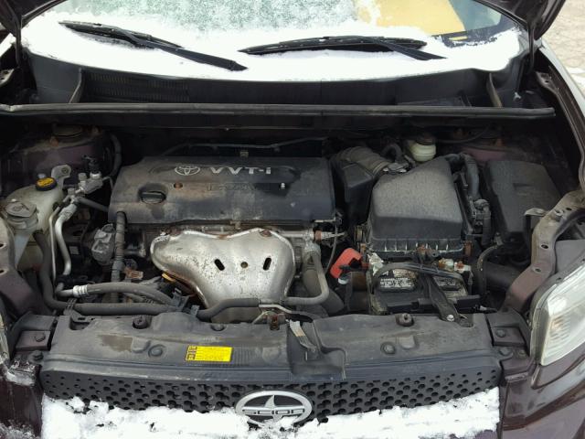 JTLKE50E881053378 - 2008 TOYOTA SCION XB 栗色 照片 7