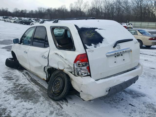 2HNYD18633H546341 - 2003 ACURA MDX TOURIN WHITE photo 3