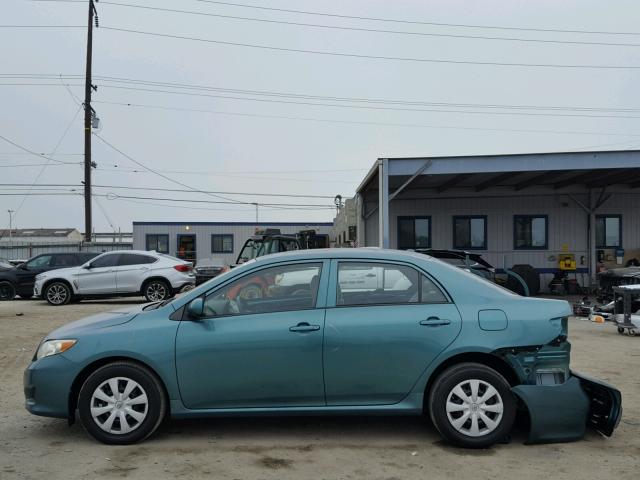 1NXBU4EE7AZ292499 - 2010 TOYOTA COROLLA BA TEAL photo 9