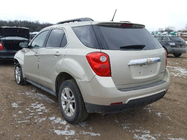 2GNALDEK0D6426949 - 2013 CHEVROLET EQUINOX LT BEIGE photo 3