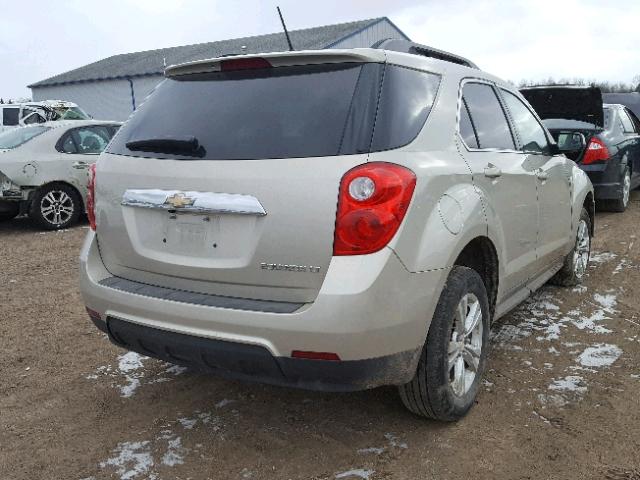 2GNALDEK0D6426949 - 2013 CHEVROLET EQUINOX LT BEIGE photo 4