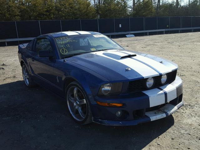 1ZVHT82H375264173 - 2007 FORD MUSTANG GT BLUE photo 1