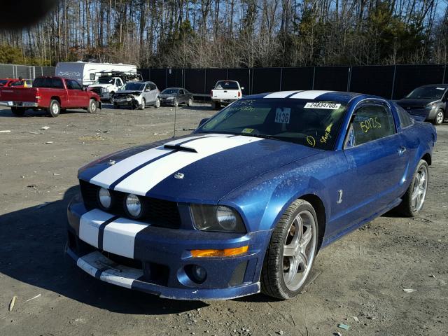 1ZVHT82H375264173 - 2007 FORD MUSTANG GT BLUE photo 2