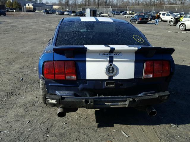 1ZVHT82H375264173 - 2007 FORD MUSTANG GT BLUE photo 9