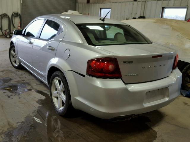 1B3BD1FB4BN556847 - 2011 DODGE AVENGER MA SILVER photo 3