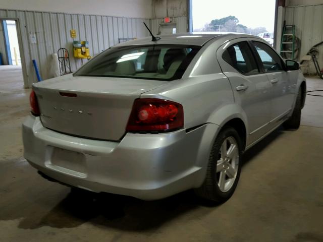 1B3BD1FB4BN556847 - 2011 DODGE AVENGER MA SILVER photo 4