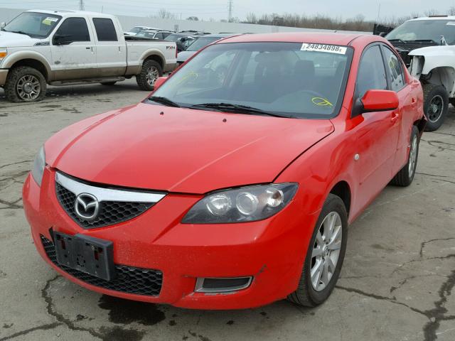 JM1BK32F581830680 - 2008 MAZDA 3 I RED photo 2