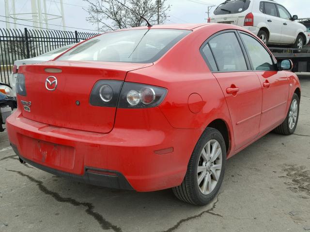 JM1BK32F581830680 - 2008 MAZDA 3 I RED photo 4