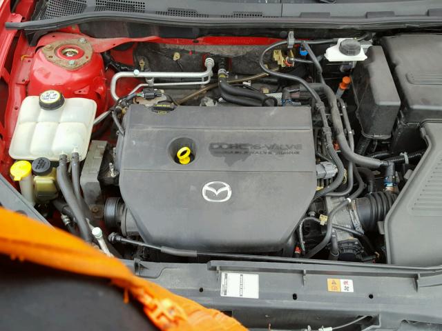 JM1BK32F581830680 - 2008 MAZDA 3 I RED photo 7