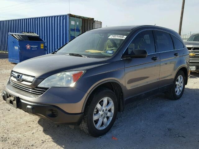 5J6RE38559L008384 - 2009 HONDA CR-V EX BROWN photo 2