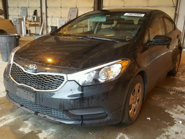 KNAFK4A60F5426214 - 2015 KIA FORTE LX BLACK photo 2