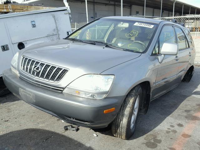 JTJHF10U710172373 - 2001 LEXUS RX 300 BEIGE photo 2