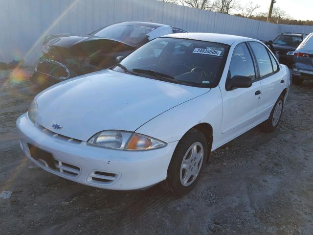 1G1JF524117109746 - 2001 CHEVROLET CAVALIER L WHITE photo 2