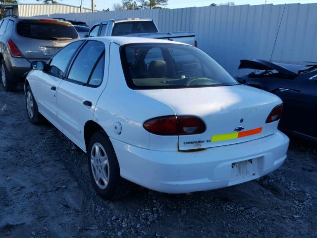 1G1JF524117109746 - 2001 CHEVROLET CAVALIER L WHITE photo 3