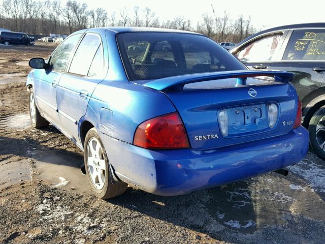 3N1CB51D06L618956 - 2006 NISSAN SENTRA 1.8 BLUE photo 3