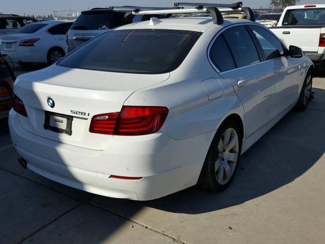 WBAFR1C58BC736860 - 2011 BMW 528 I WHITE photo 4