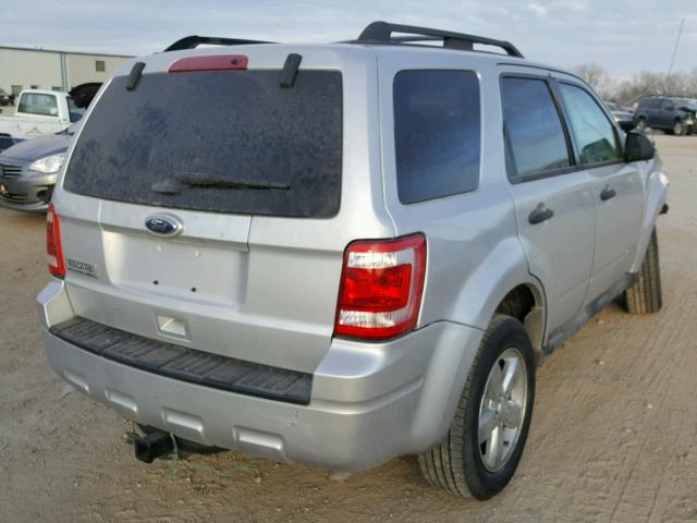 1FMCU0D77CKC25593 - 2012 FORD ESCAPE XLT SILVER photo 4