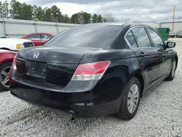 1HGCP2F38AA131440 - 2010 HONDA ACCORD LX BLACK photo 4