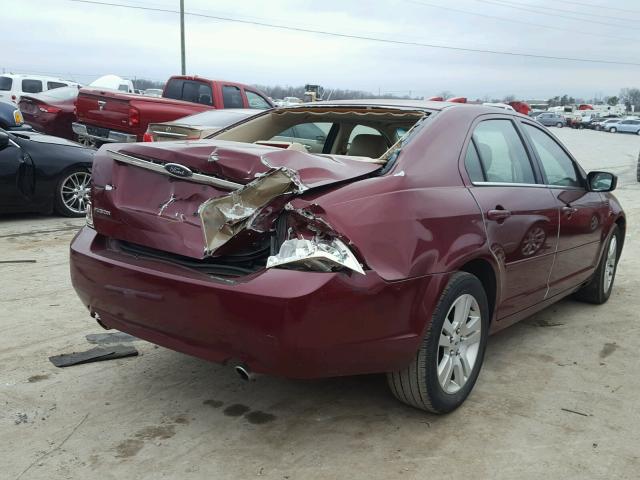 3FAHP08136R206665 - 2006 FORD FUSION SEL MAROON photo 4