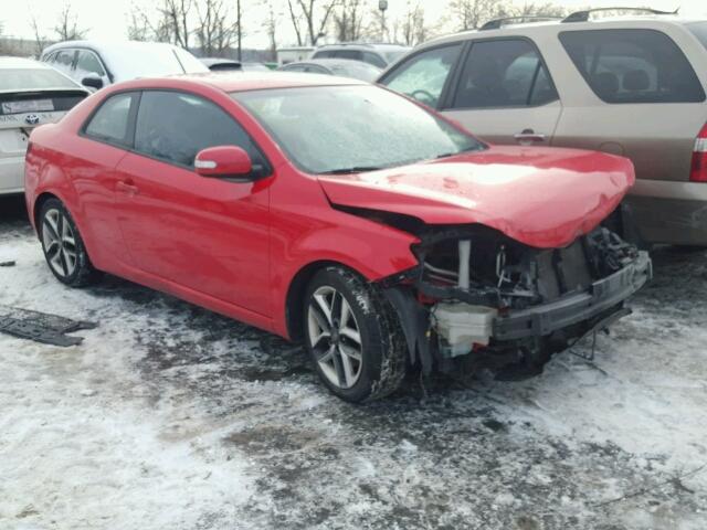 KNAFW6A30A5128759 - 2010 KIA FORTE SX RED photo 1