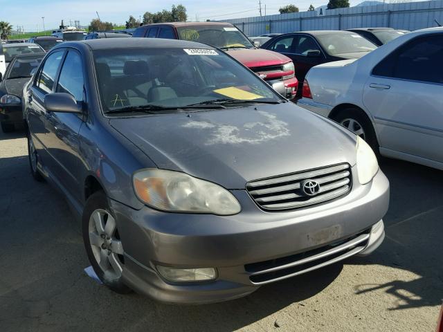 1NXBR32E73Z186394 - 2003 TOYOTA COROLLA CE GRAY photo 1