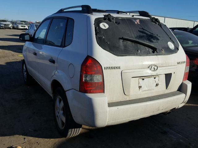 KM8JM12B15U105879 - 2005 HYUNDAI TUCSON GL WHITE photo 3