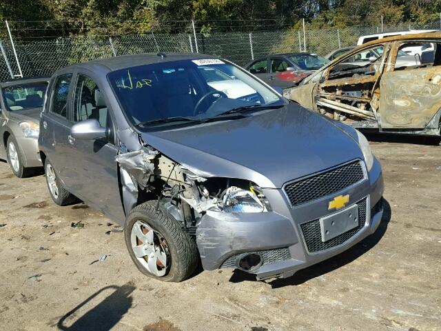 KL1TD66EX9B641981 - 2009 CHEVROLET AVEO LS GRAY photo 1