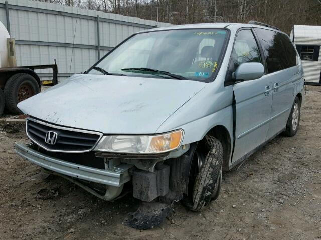 2HKRL18983H504889 - 2003 HONDA ODYSSEY EX BLUE photo 2