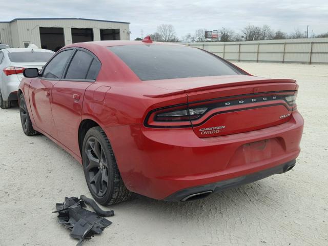 2C3CDXHGXFH862906 - 2015 DODGE CHARGER SX RED photo 3