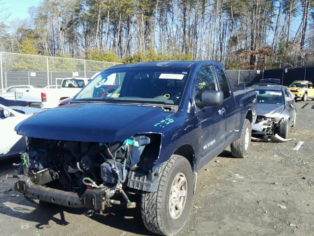 1N6BA06B86N505923 - 2006 NISSAN TITAN XE BLUE photo 2