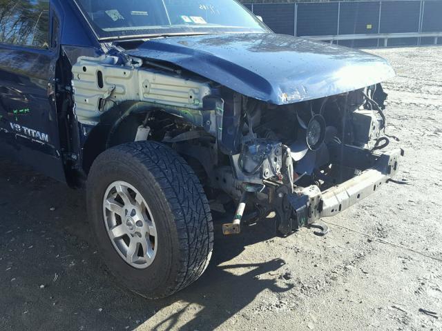 1N6BA06B86N505923 - 2006 NISSAN TITAN XE BLUE photo 9