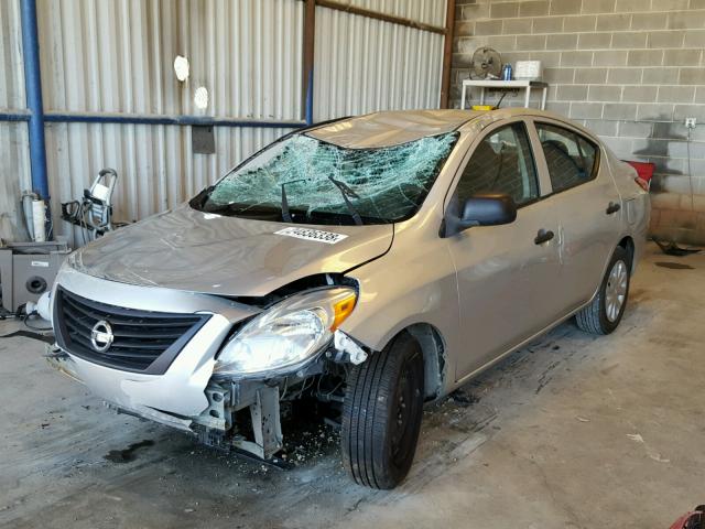 3N1CN7AP4CL944204 - 2012 NISSAN VERSA S GRAY photo 2