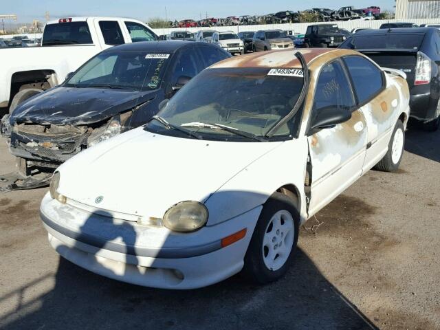 3P3ES67C6ST525704 - 1995 PLYMOUTH NEON SPORT WHITE photo 2