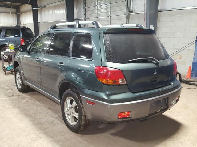 JA4LZ31F44U058550 - 2004 MITSUBISHI OUTLANDER GREEN photo 3