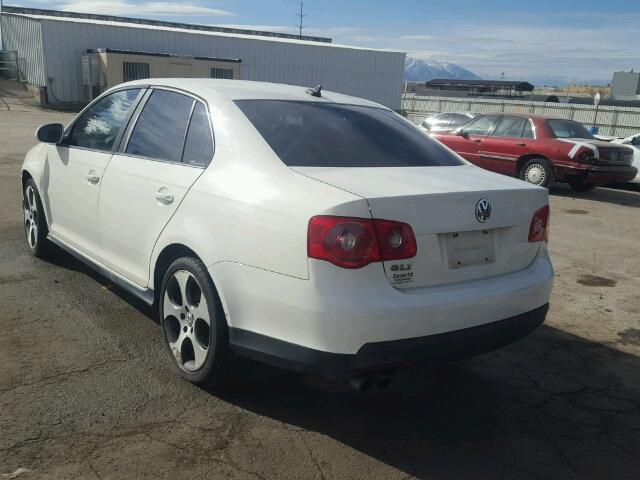 3VWWJ71K27M003311 - 2007 VOLKSWAGEN JETTA GLI WHITE photo 3