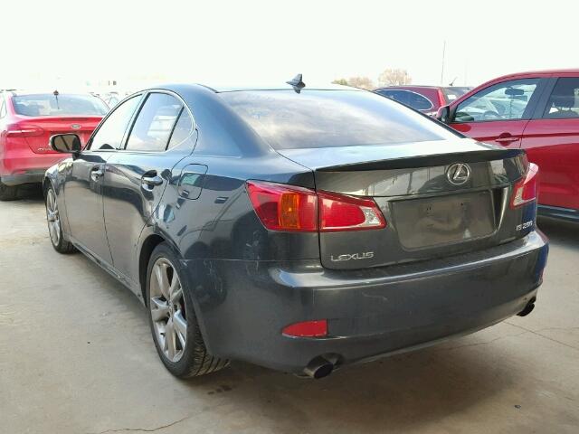 JTHBK262495094521 - 2009 LEXUS IS 250 GRAY photo 3