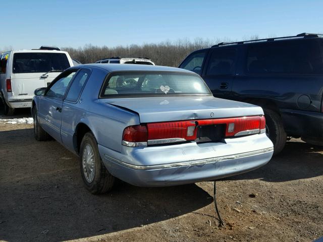1MELM6243VH621194 - 1997 MERCURY COUGAR XR7 BLUE photo 3