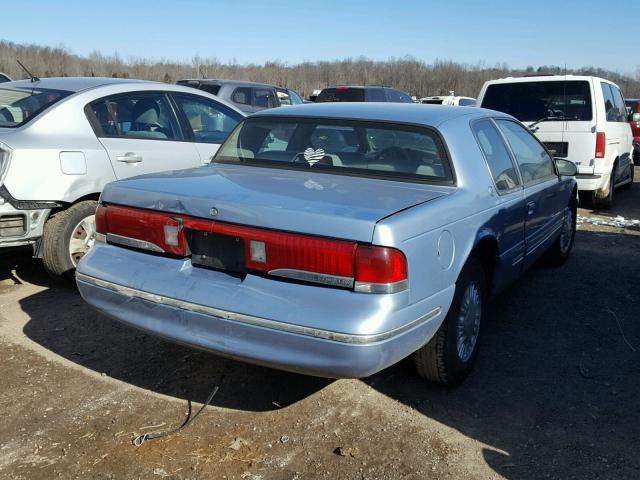 1MELM6243VH621194 - 1997 MERCURY COUGAR XR7 BLUE photo 4