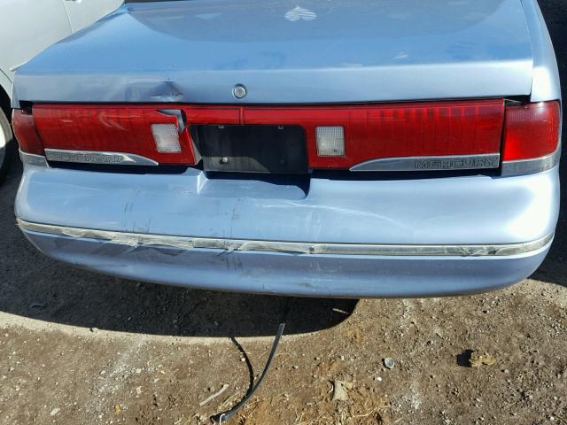 1MELM6243VH621194 - 1997 MERCURY COUGAR XR7 BLUE photo 9