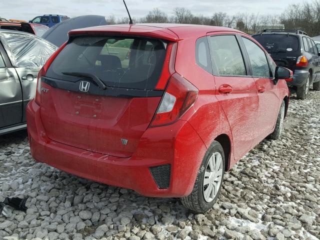 JHMGK5H54GS005785 - 2016 HONDA FIT LX أحمر صورة 4
