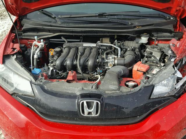 JHMGK5H54GS005785 - 2016 HONDA FIT LX RED photo 7