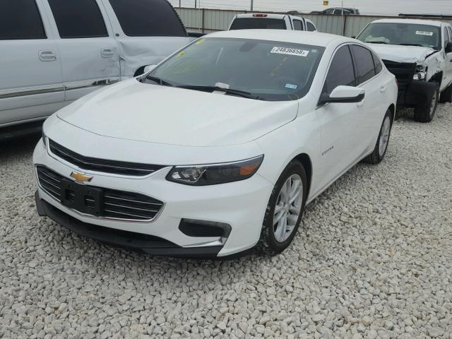 1G1ZE5ST8HF137783 - 2017 CHEVROLET MALIBU LT WHITE photo 2