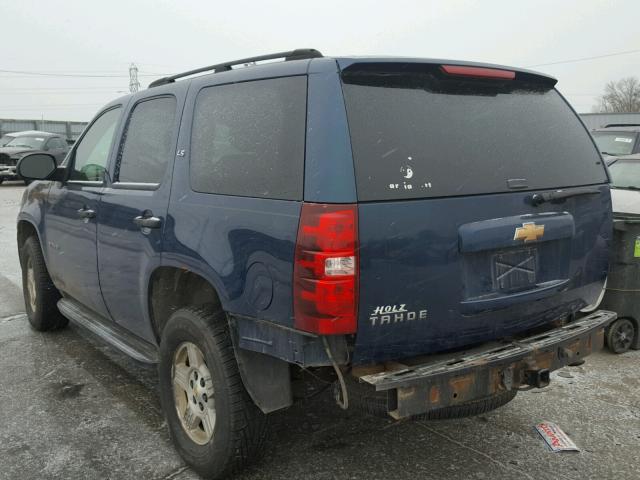 1GNFK13087J112286 - 2007 CHEVROLET TAHOE K150 BLUE photo 3