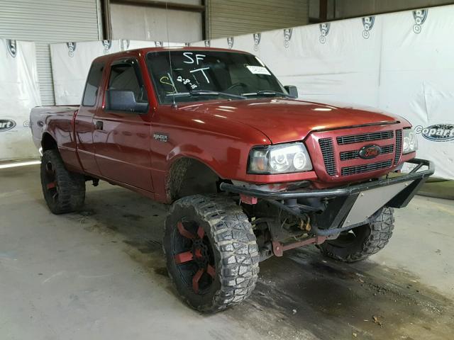 1FTYR15E26PA68268 - 2006 FORD RANGER SUP MAROON photo 1