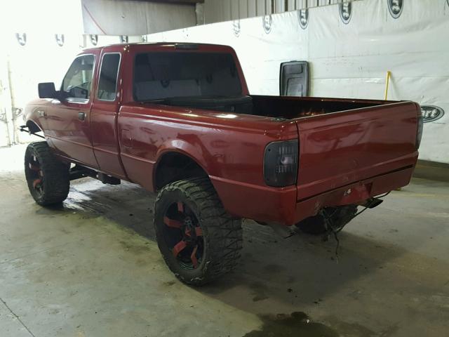 1FTYR15E26PA68268 - 2006 FORD RANGER SUP MAROON photo 3