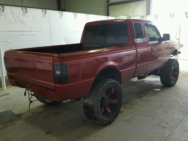 1FTYR15E26PA68268 - 2006 FORD RANGER SUP MAROON photo 4